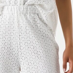 MERLETTE White Eyelet Women Spector Pant Medium White NWT
